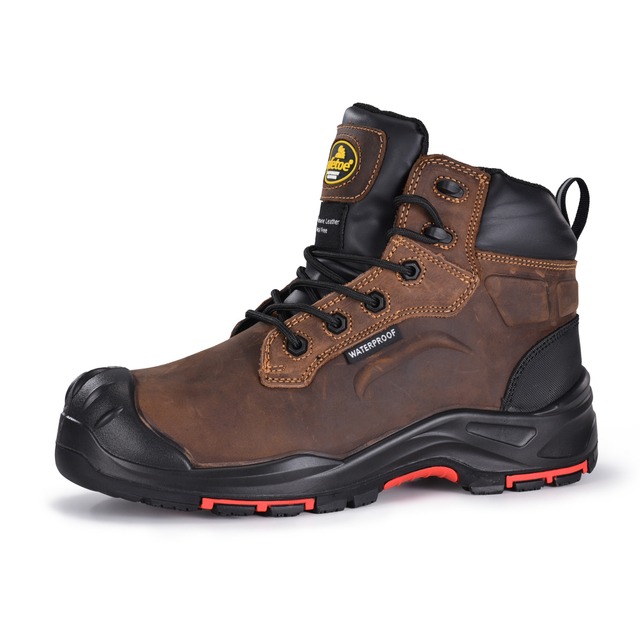 M-8552 waterproof oil and gas safety boots with composite toe protection