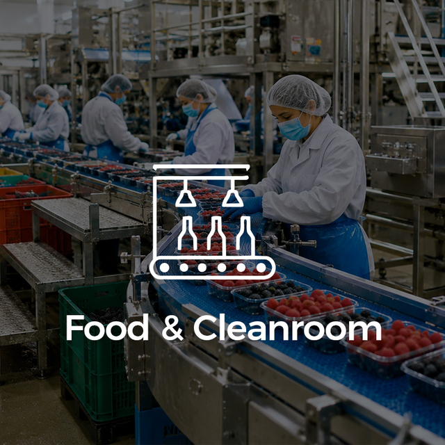 BactiVoid™ antibacterial comfort lining for food processing and cleanroom safety footwear