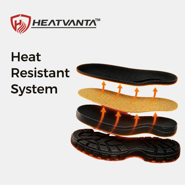 HeatVanta™ heat resistant technology for high temperature safety footwear