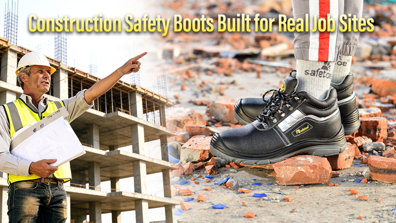 Steel Toe Site Black Protective Work Boots M-8027